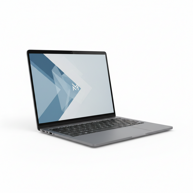 Two laptops with different wallpapers