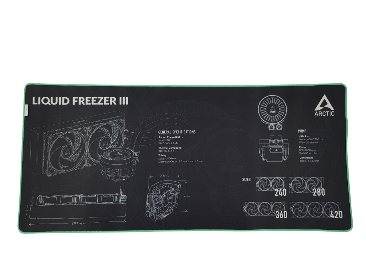 ARCTIC Mousepad – Liquid Freezer III Edition (900x400 mm)