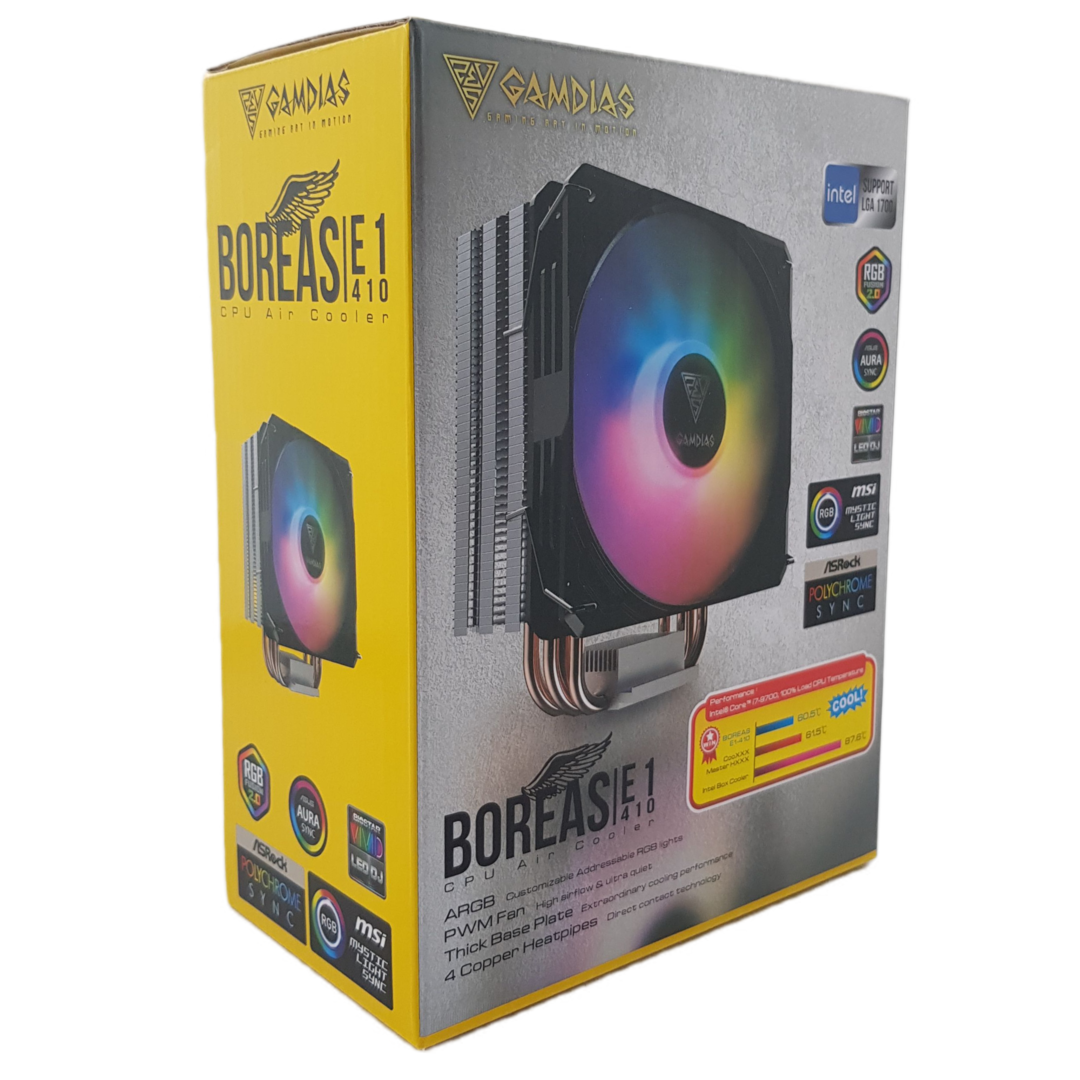 Охлаждане за процесор GAMDIAS BOREAS E1-410 A-RGB