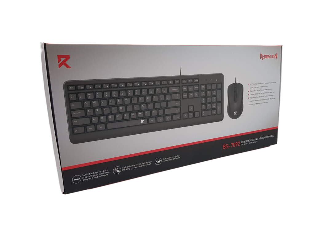 Redragon BS-7092 Keyboard+Mouse USB Black