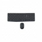 Комплект безжична клавиатура и мишка Logitech MK235 Nano USB receiver, Тъмносиви/Черни