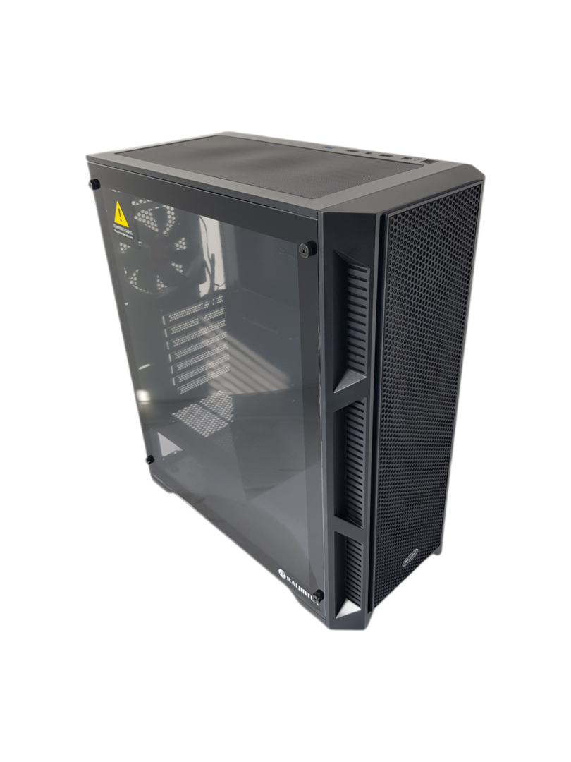 Raijintek ARCADIA III, ATX/microATX/Mini-ITX, 1x USB 3.0, с прозорец, черна, без захранване