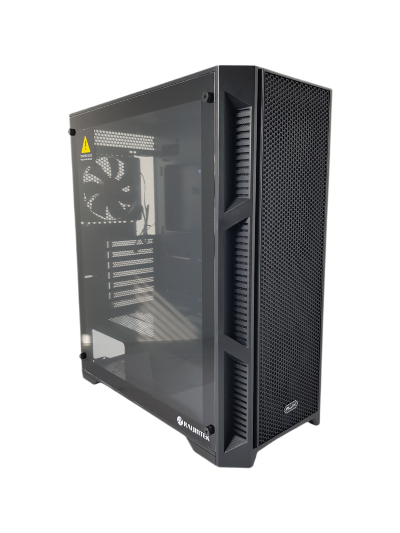 Raijintek ARCADIA III, ATX/microATX/Mini-ITX, 1x USB 3.0, с прозорец, черна, без захранване