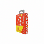 Жични слушалки с микрофон Canyon SEP-5, USB-C, бели