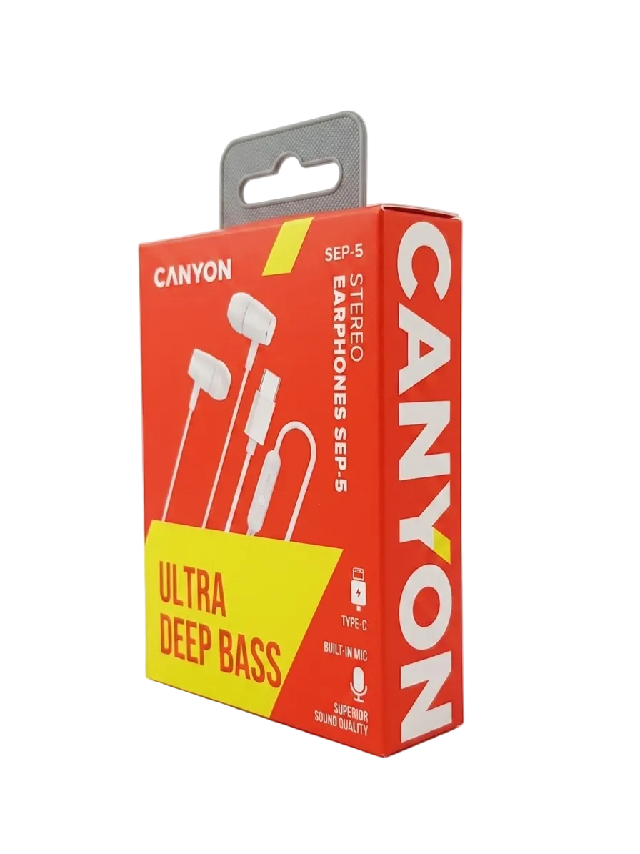 CANYON headphones SEP-5 TYPE-C, White