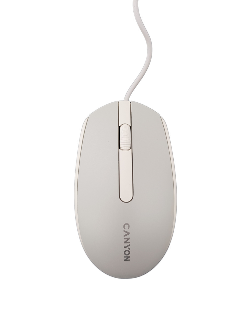 Мишка Canyon M-10 (CNE-CMS10DG), оптична (1000dpi), USB, сива