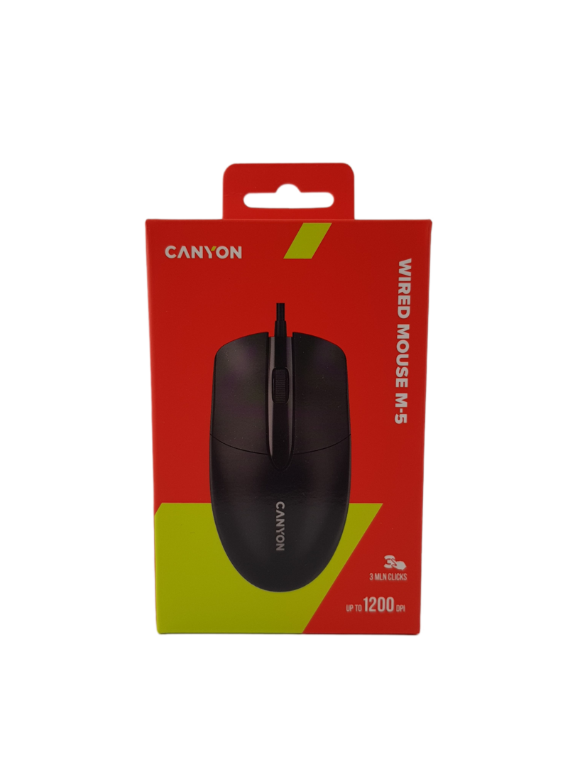 Мишка CANYON mouse M-5 Wired Black CNE-CMS5