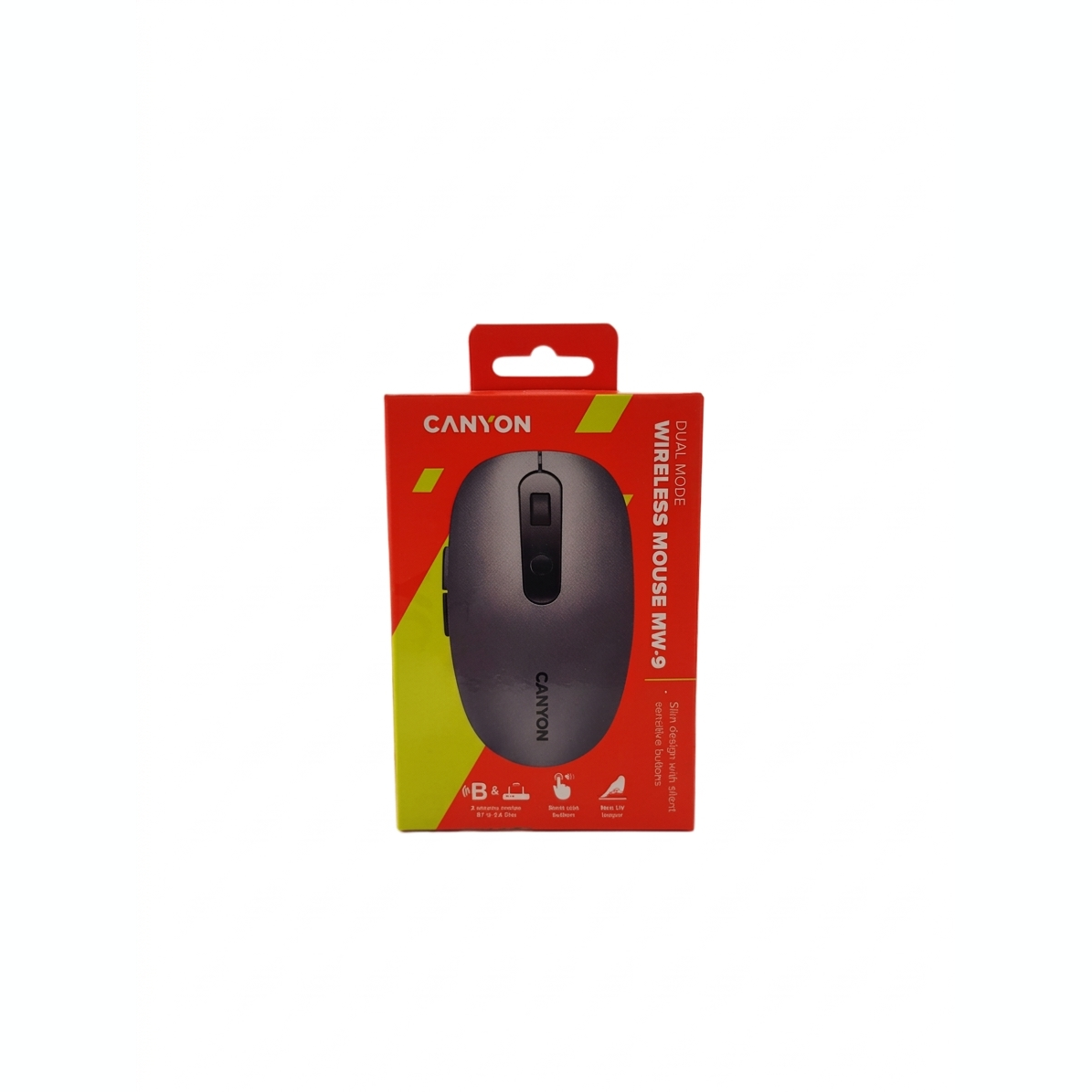 Canyon CNS-CMSW09DG Wireless/BT Silver USB