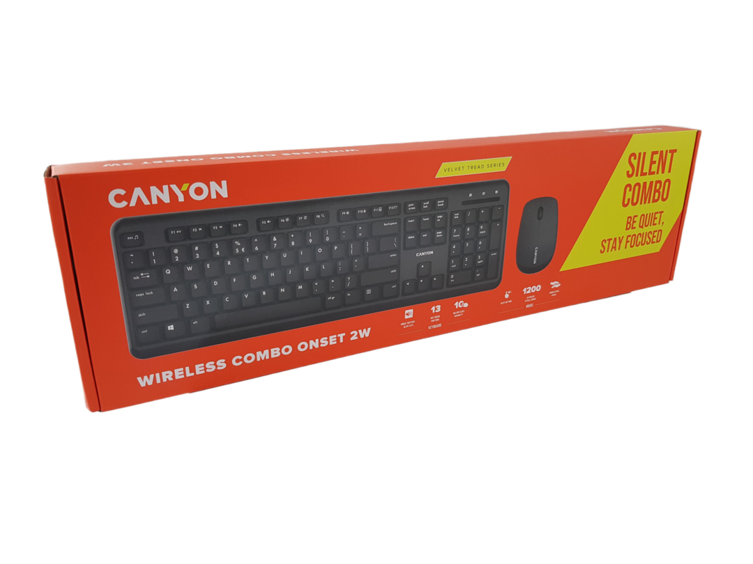 Canyon CNS-HSETW02 Wireless KBD+Mouse USB