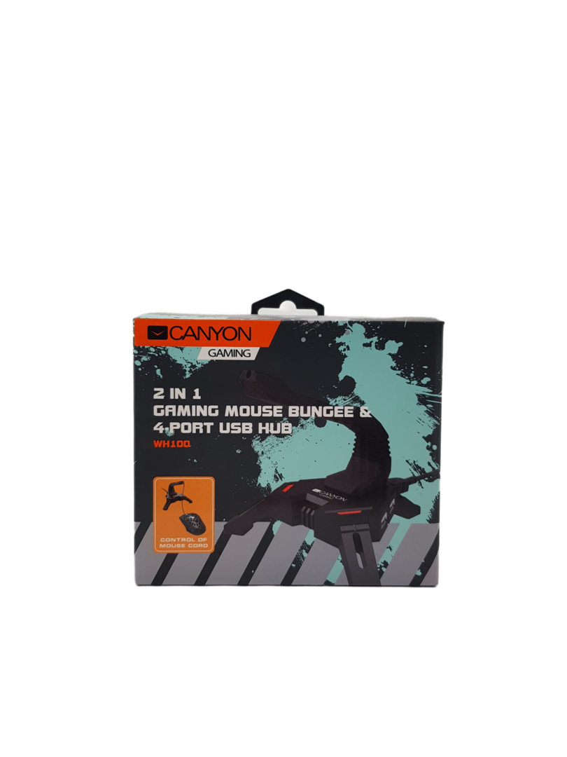 Canyon Gaming 2 in 1 Gaming Mouse Bungee & 4-Port USB Hub (WH100)
