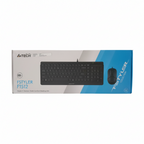 Комплект жична клавиатура и мишка A4Tech Fstyler F1512, USB-A, Черни