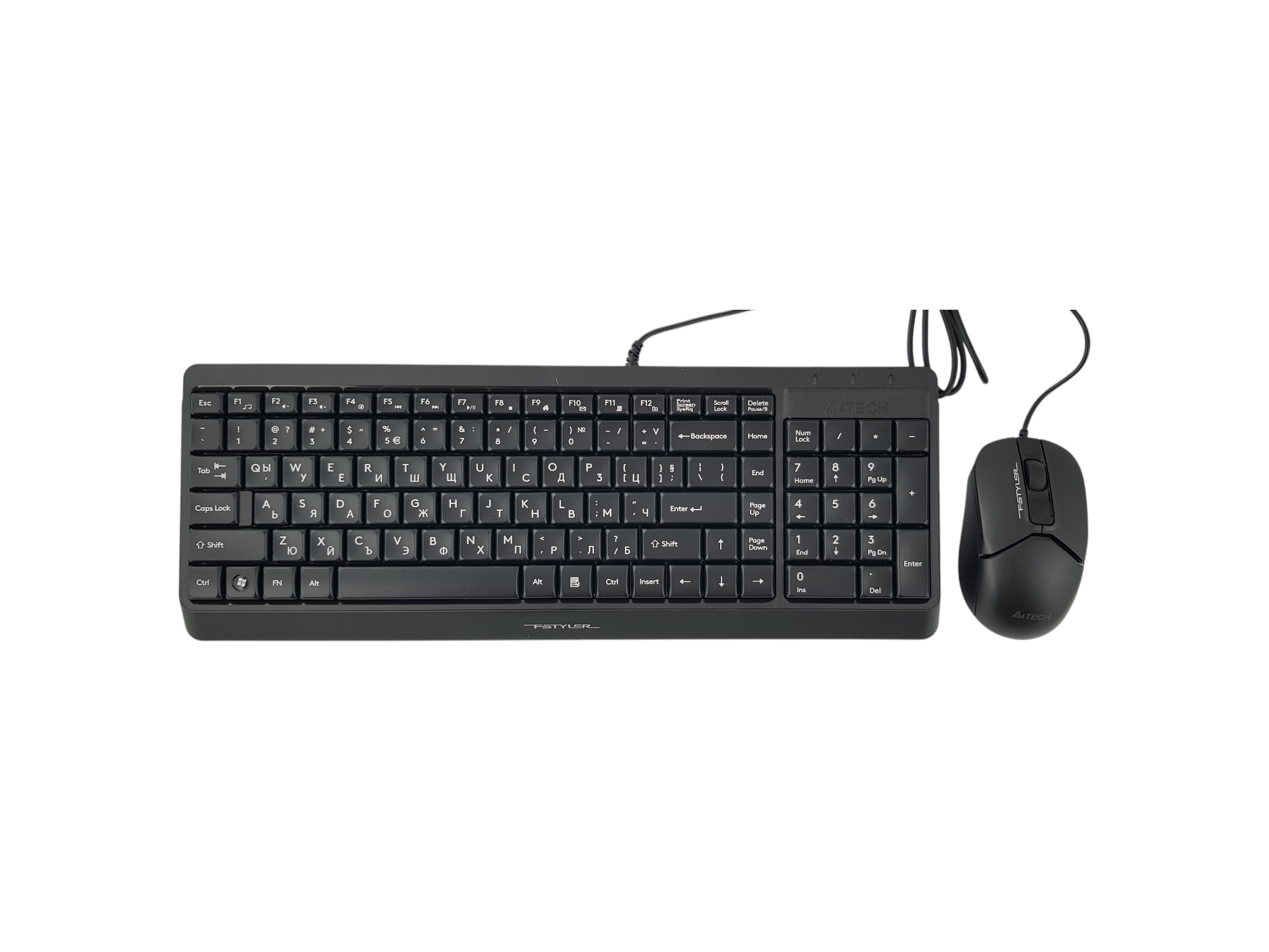 Комплект клавиатура и мишка A4Tech Fstyler F1512