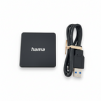HAMA Multi, USB 3.0, SD/microSD/CF, 5 Gbps, Черен