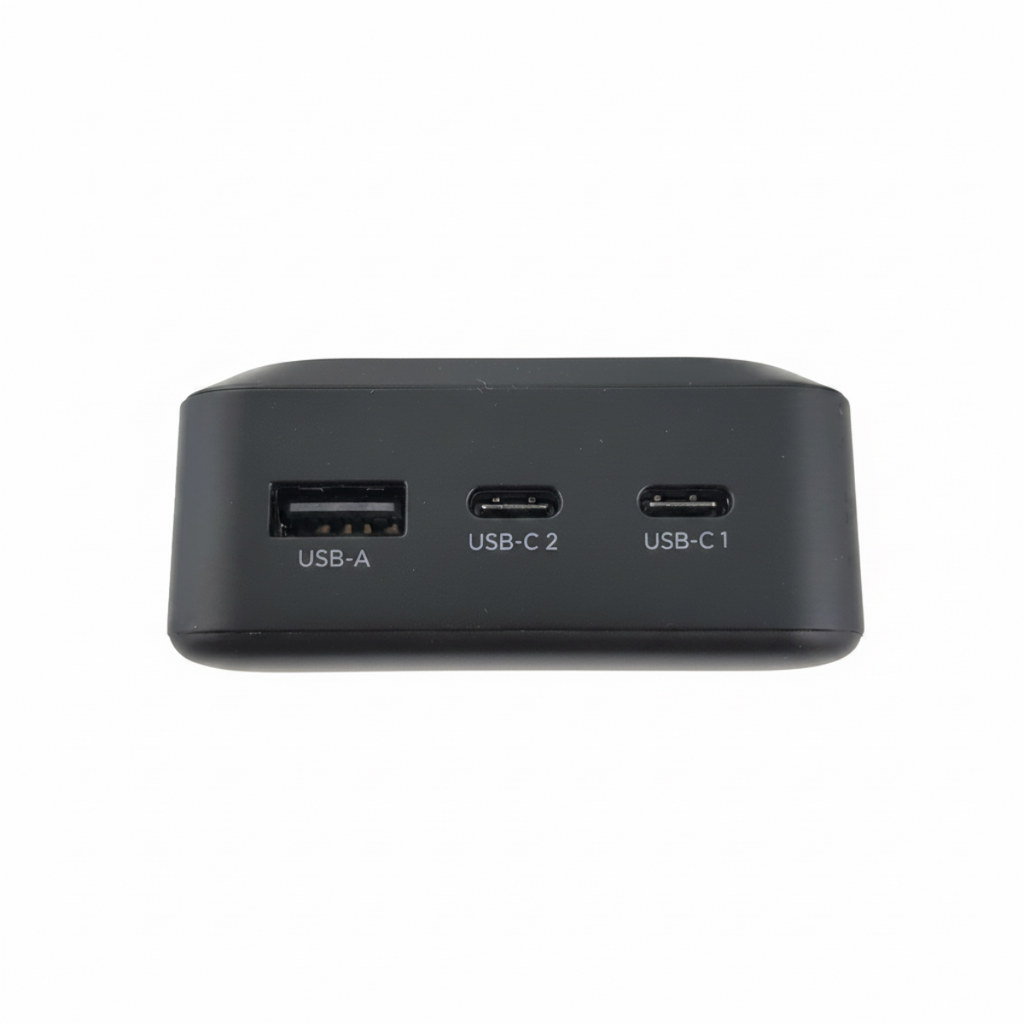 Външна батерия HAMA 20000 mAh, 3 изхода: 2 x USB-C, 1 x USB-A, черна