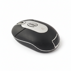 Безжична мишка Intel Branded Mini, Черна/Сребриста