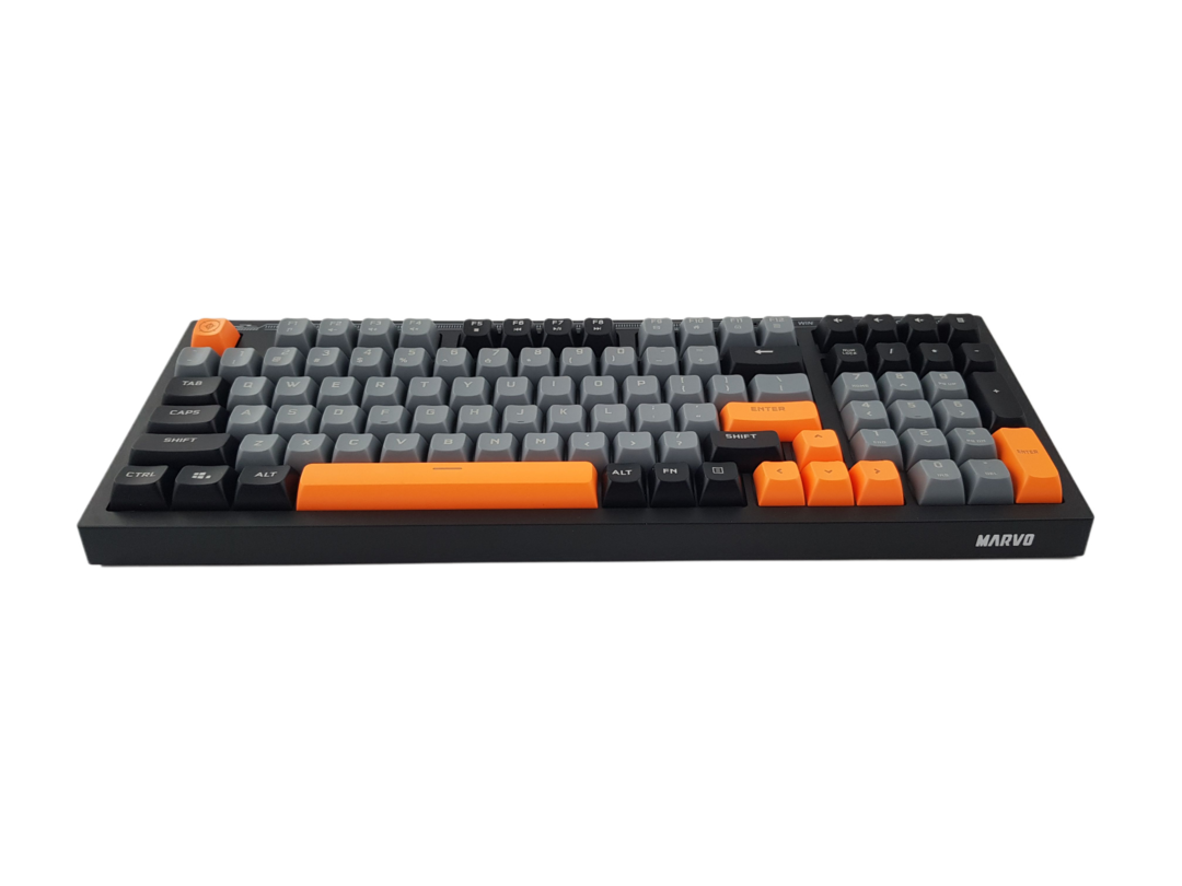 Геймърска клавиатура Marvo Soldat S50B - Rainbow, 98 клавиша - MARVO-K638B