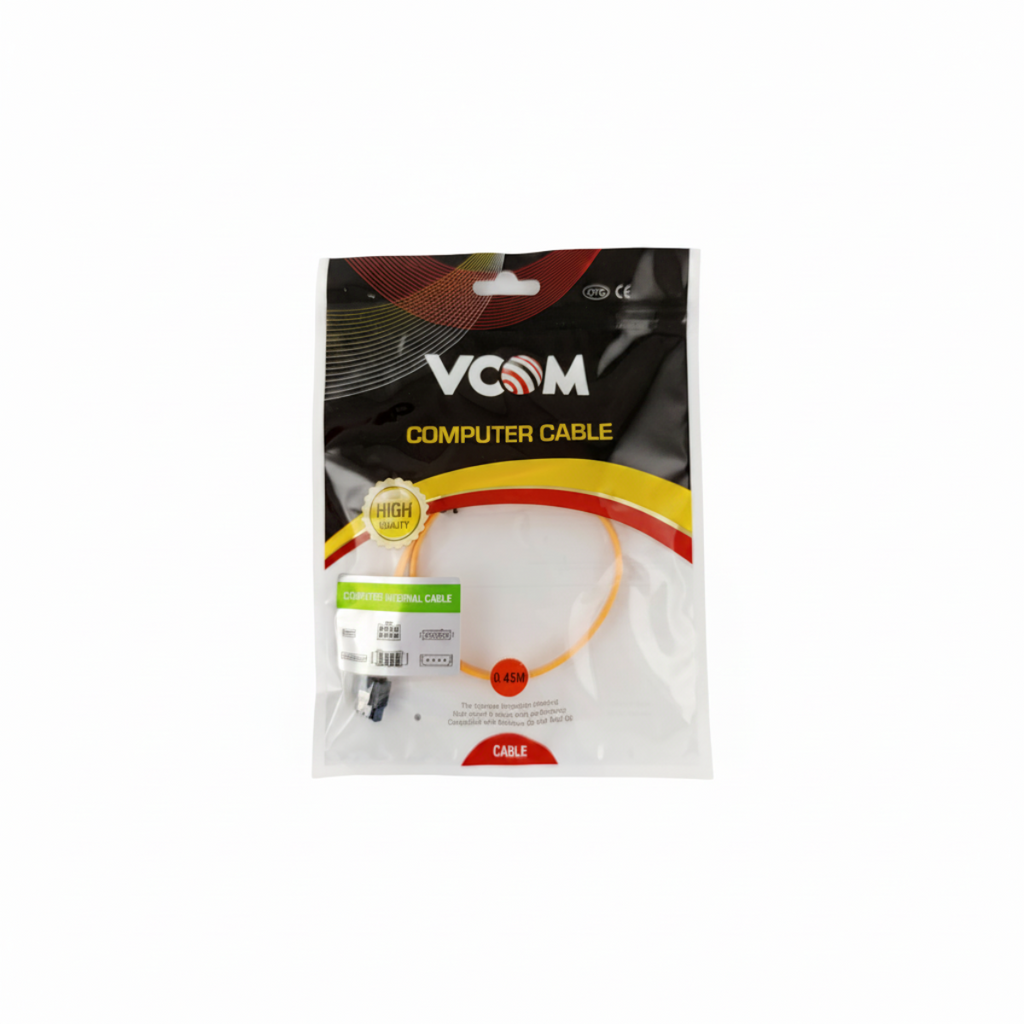 Кабел VCOM SATA към SATA - W-Lock - CH302-Y 0.45m