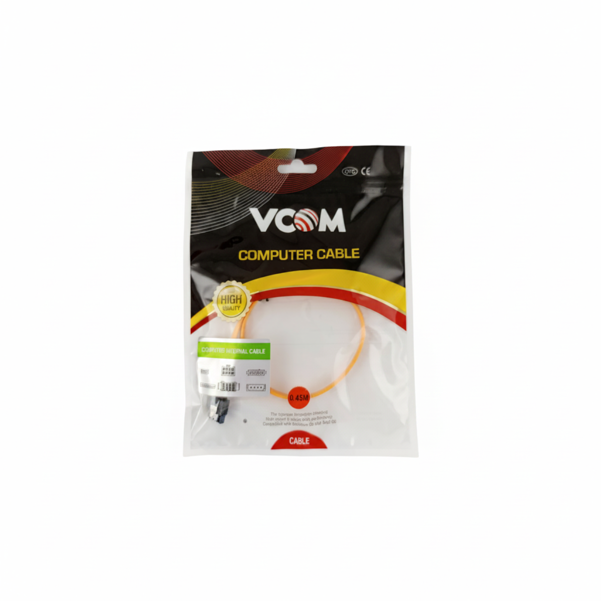 Кабел VCOM SATA към SATA - W-Lock - CH302-Y 0.45m