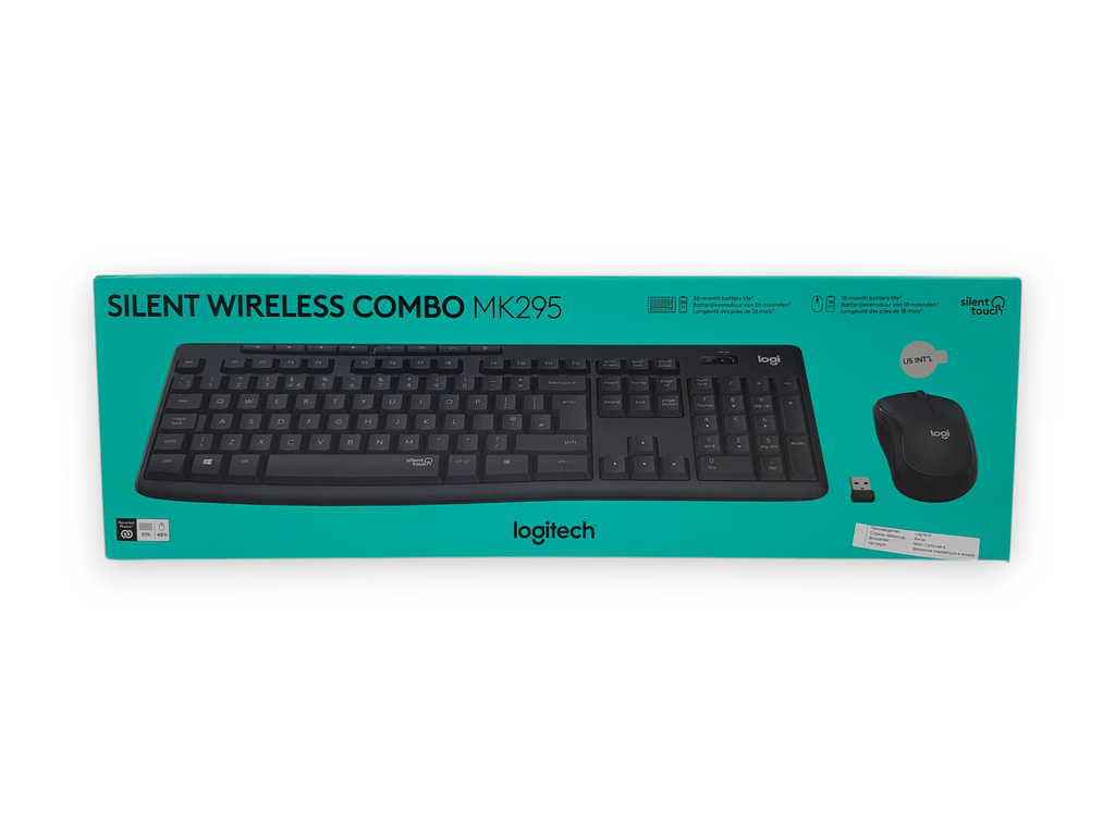 Безжичен комплект Logitech MK295 Silent, черен