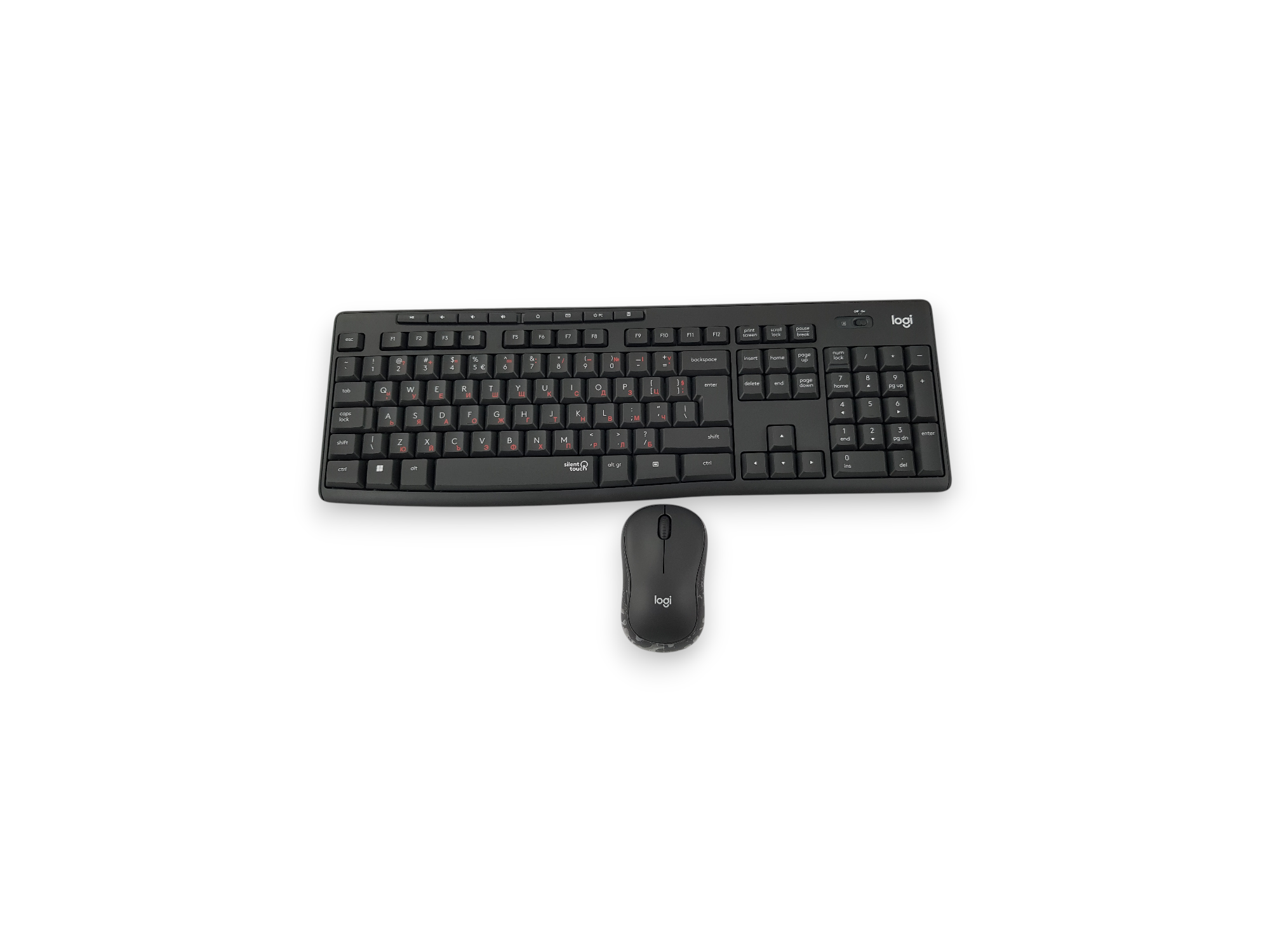 Безжичен комплект Logitech MK295 Silent, черен