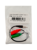 Makki преходник Adapter 3.5mm 4pin M / 2 x 3.5mm F - MAKKI-CBL-SP35