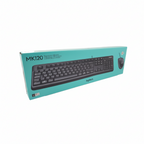 Комплект жична клавиатура и мишка Logitech MK120, USB-А, Черни