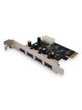 Контролер Makki MAKKI-PCIE-4XUSB30-V1, от PCI-E x1 към 4x USB A 3.3(ж)