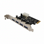 Контролер  MAKKI-PCIE-4XUSB30-V1, от PCI-E x1 към 4x USB A 3.3(ж)