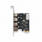 Контролер  MAKKI-PCIE-4XUSB30-V1, от PCI-E x1 към 4x USB A 3.3(ж)