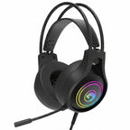 Геймърски слушалки с микрофон Marvo Tactic 30 HG8921, USB, RGB подсветка, черни