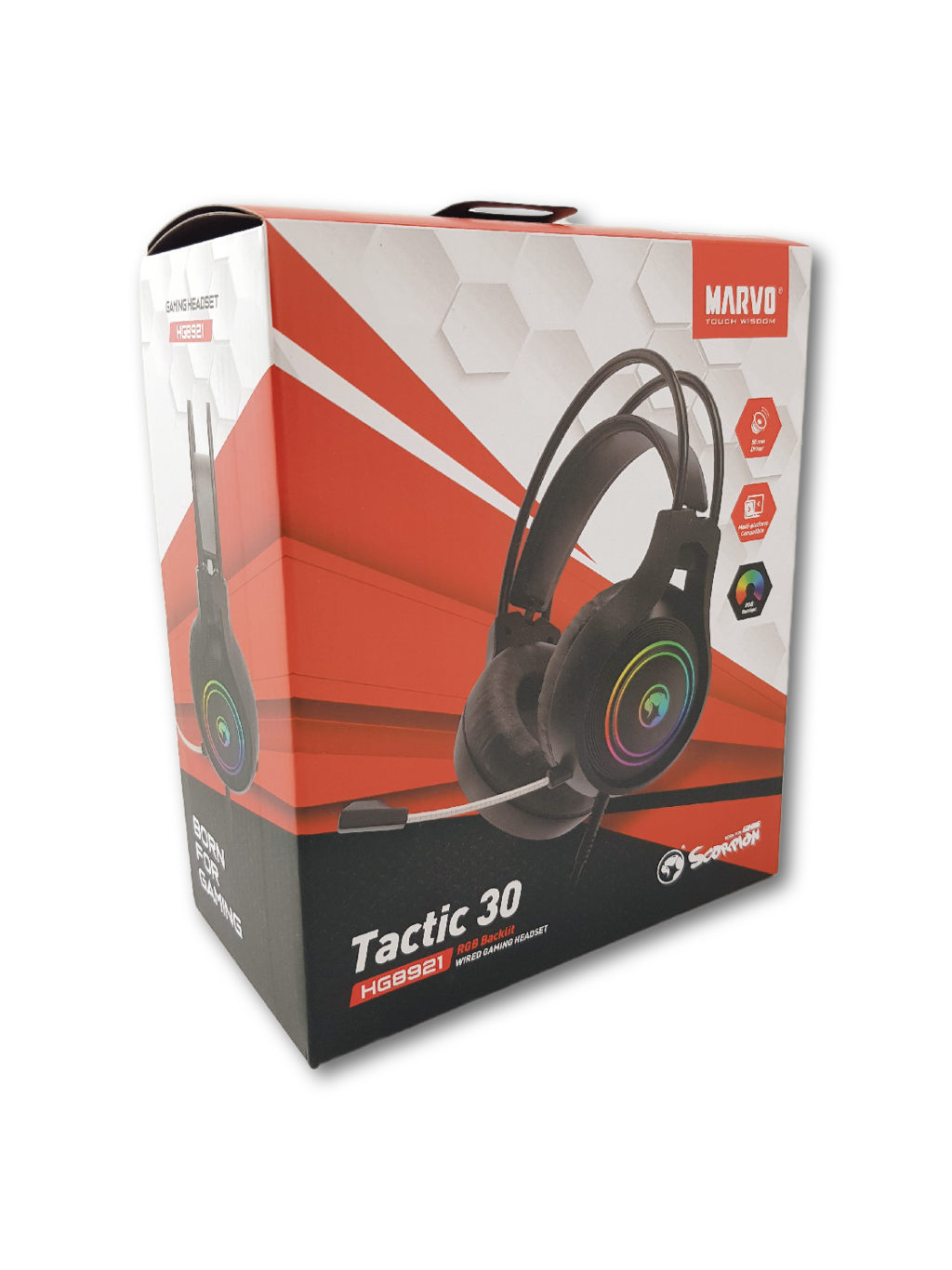 Marvo Scorpion Tactic 30 HG8921 RGB Gaming Headset