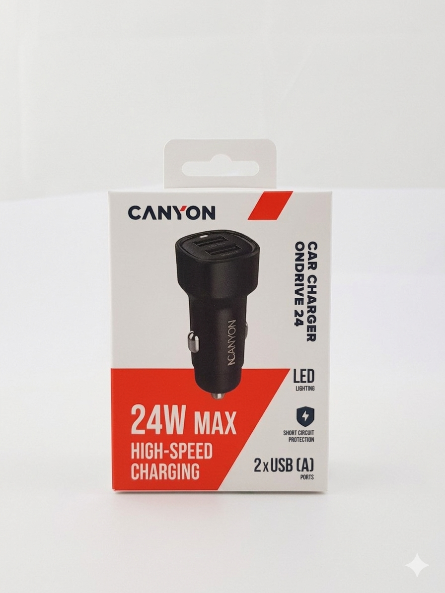 Canyon ONDRIVE 24 Car Charger (24W)