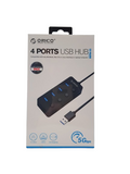 USB Хъб Orico PW4U-U3-015-BK (4-портов USB 3.0 хъб)
