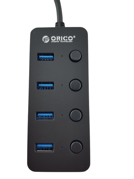 USB Хъб Orico PW4U-U3-015-BK (4-портов USB 3.0 хъб)