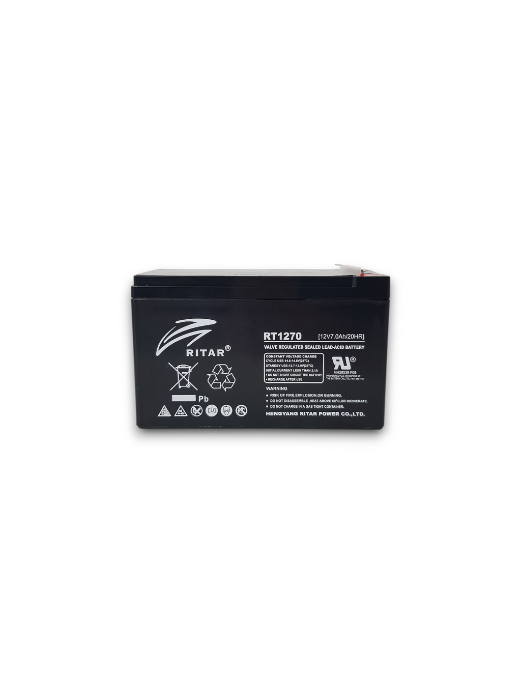 Оловна Батерия RITAR, (RT1270) AGM, 12V, 7Ah, 151/ 65/ 94 mm