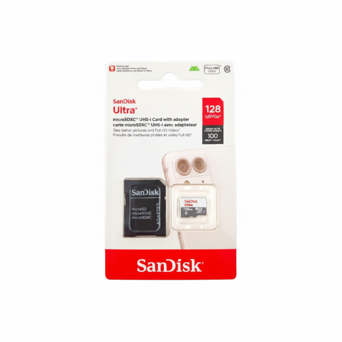 SanDisk Ultra microSDXC UHS-I Card – 128GB
