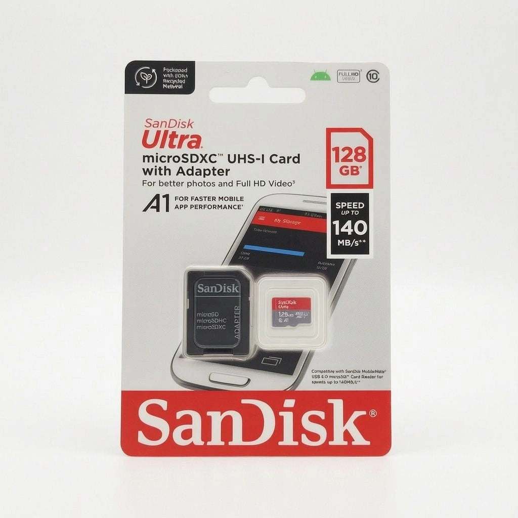 SanDisk Ultra microSDXC™ UHS-I Карта с Адаптер – 128GB