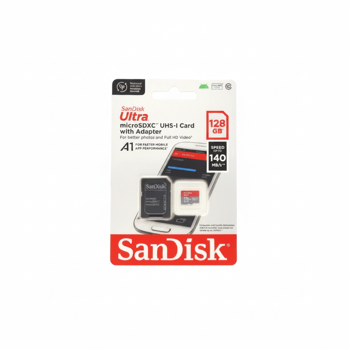 SanDisk Ultra microSDXC™ UHS-I Карта с Адаптер – 128GB