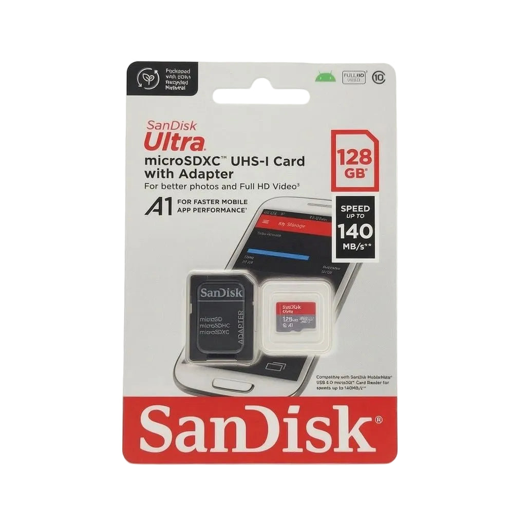 SanDisk Ultra microSDXC™ UHS-I Карта с Адаптер – 128GB