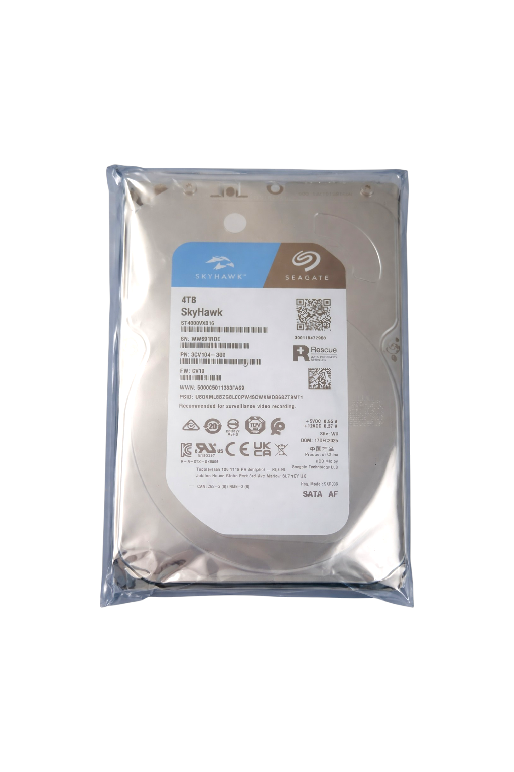 Seagate SkyHawk 4TB Surveillance HDD (ST4000VX016)