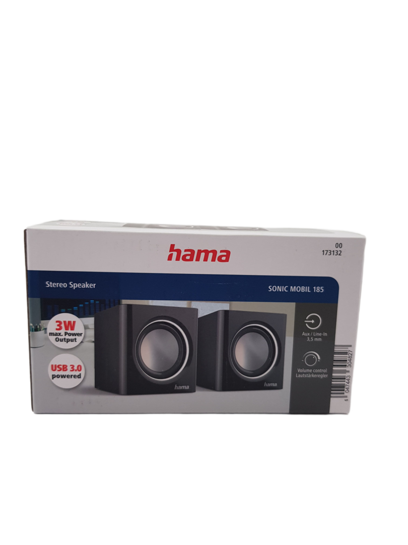 HAMA Sonic Mobil 185, 2.0, Черен/Сребрист