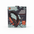 Геймърски слушалки с микрофон Canyon Star Raider GH-1A CND-SGHS1A, 3.5 мм жак, черни/оранжеви