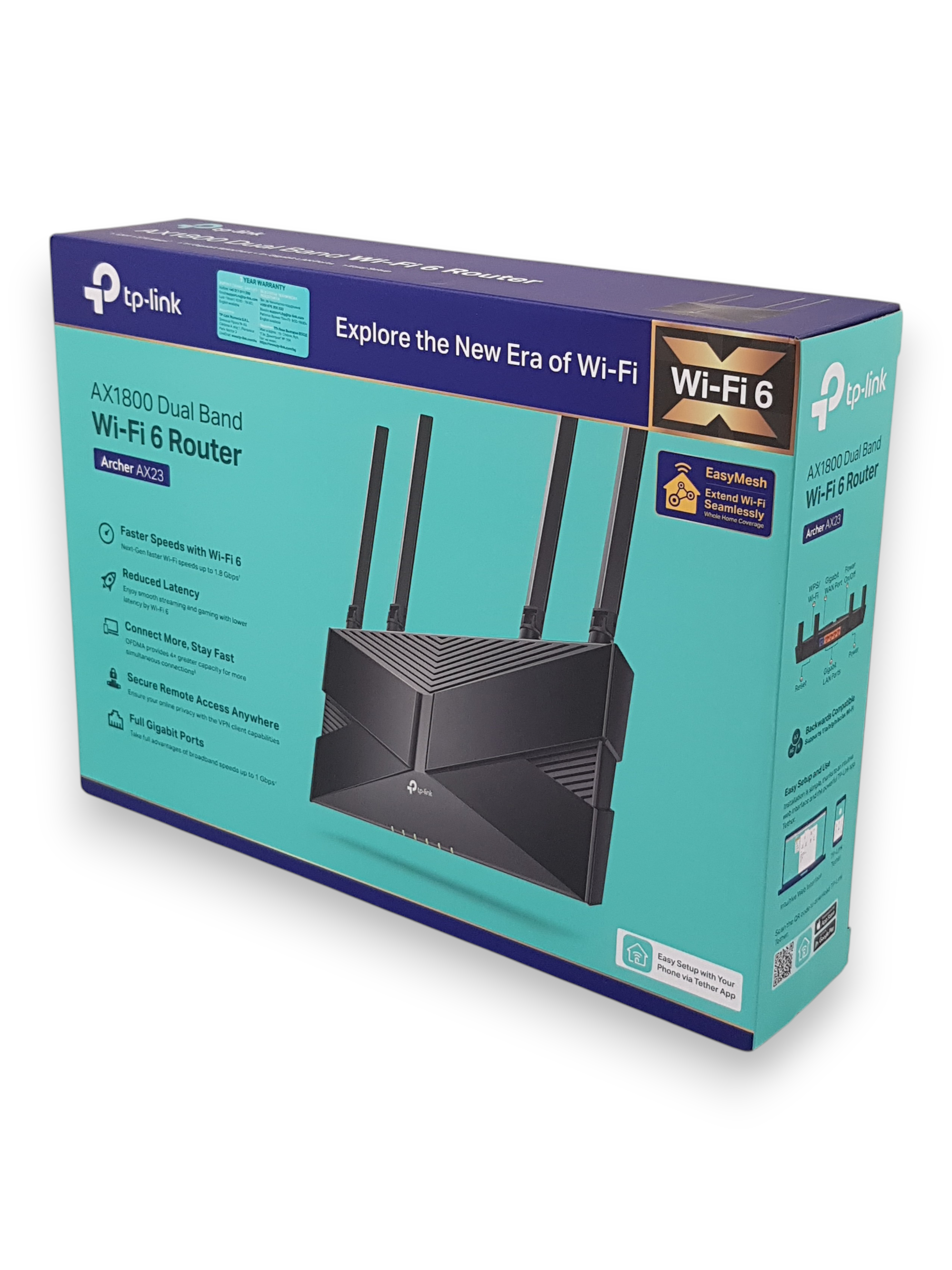 TP-Link AX1800 Dual Band Wi-Fi 6 Router (Archer AX23)