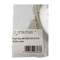 Assmann AK-300102-010-S, USB A(m) to USB B(m), 1m, beige (Number: AK-300-102-010-S)