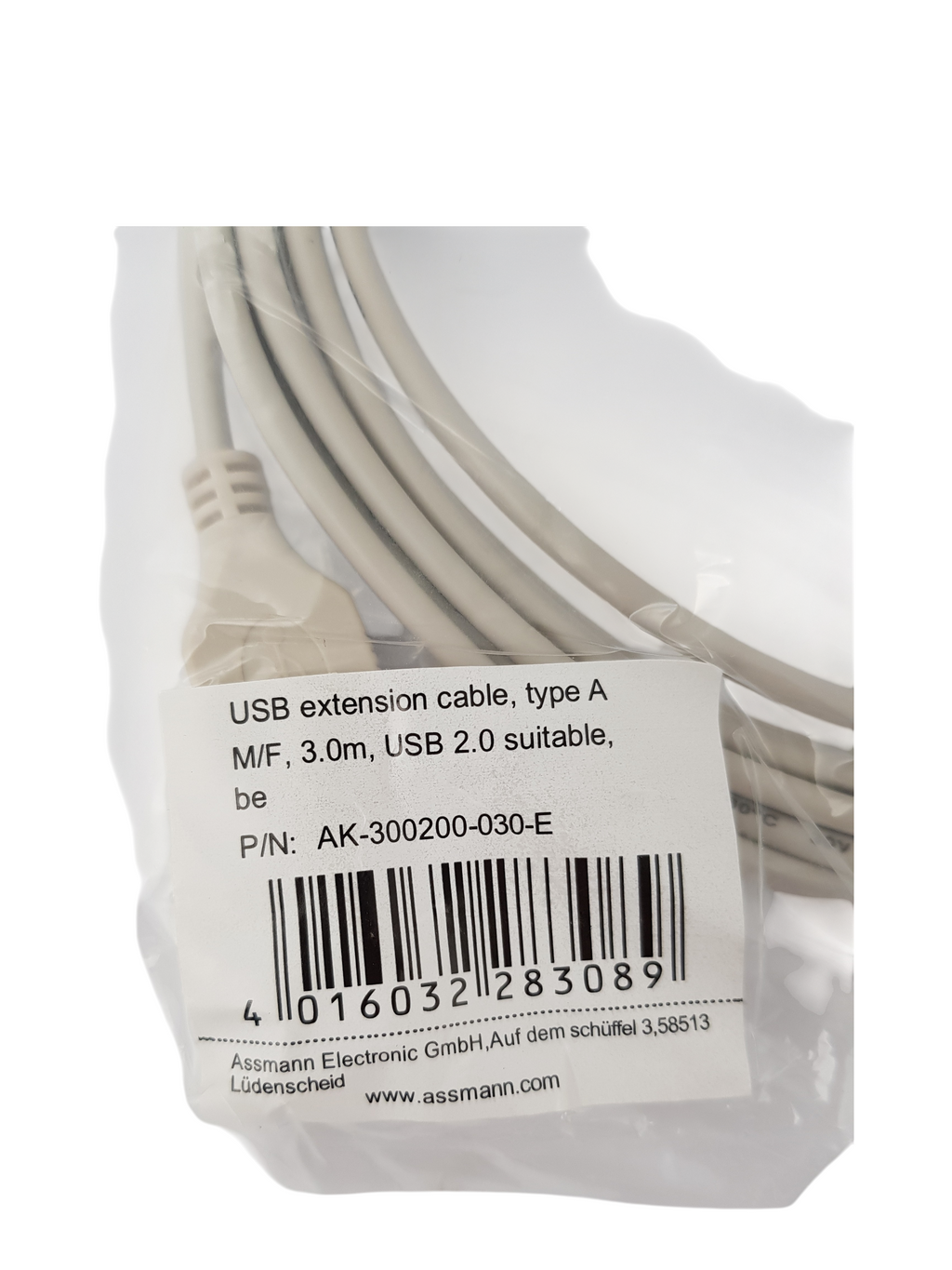 ASSMANN USB to USB - AK-300200-030, Type-A (USB 2.0) – 3.0 m