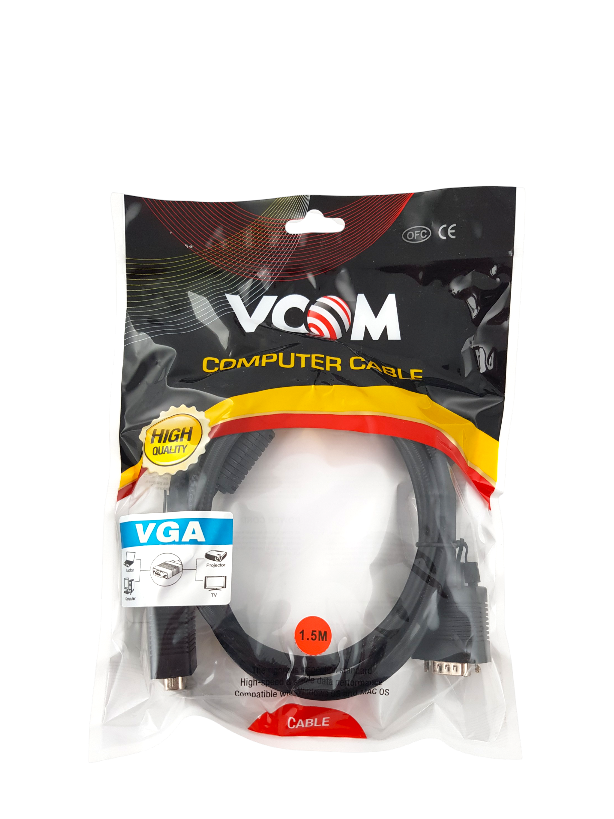 VCom кабел за монитор VGA HD15 M / M - CG341D 3 метра