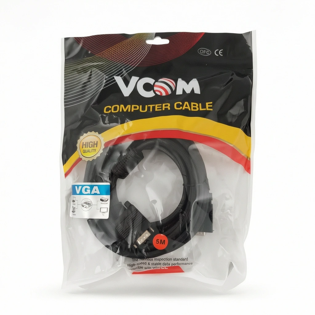 VCom кабел за монитор VGA HD15 M / M - CG341D 5 метра