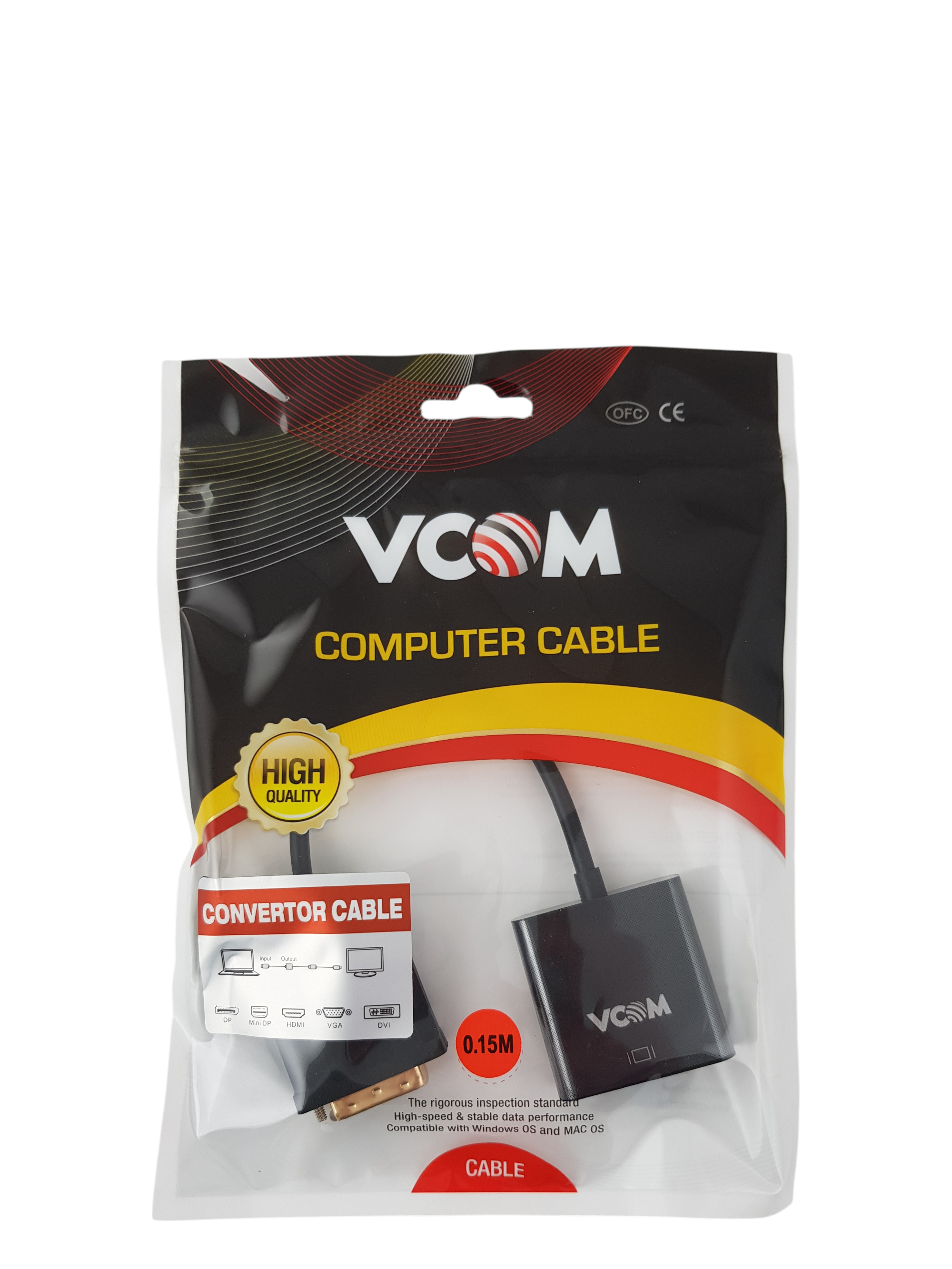 Адаптер VCOM DVI-D към VGA - CG491-0.15m
