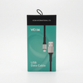 Кабел VCom CU287L, от USB A(м) към Lightning(M), 1m, черен