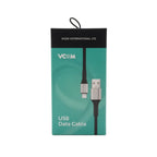 Кабел VCom CU287L, от USB A(м) към Lightning(M), 1m, черен